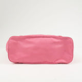 Prada Logo Nylon Leather 2Way Bag Tote Bag Hand Bag Pink