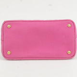 Prada Canapa Mini Canvas 2Way Bag Shoulder Bag Pink B2439G