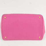 Prada Canapa Canvas Tote Bag Hand Bag Pink BN1877