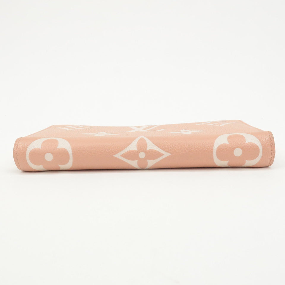 Louis Vuitton Monogram Empreinte Bicolor Zippy Wallet Rose M81645