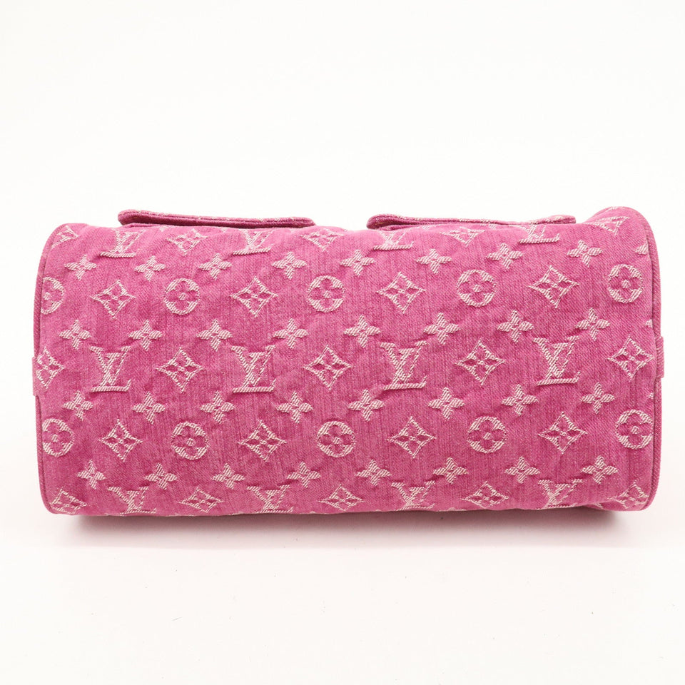 Louis Vuitton Monogram Denim Neo Speedy Boston Bag Pink M95214