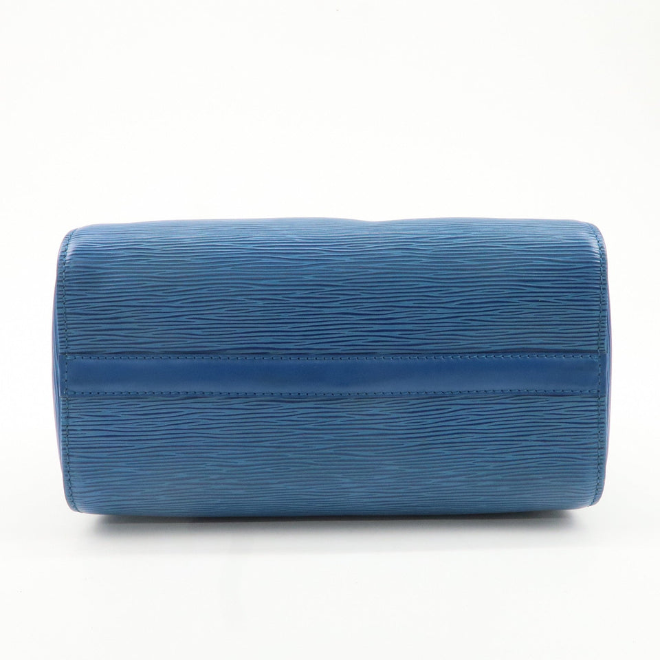Louis Vuitton Epi Speedy 30 Hand Bag Boston Bag Blue M43005