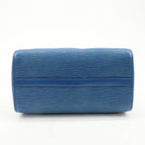 Louis Vuitton Epi Speedy 30 Hand Bag Boston Bag Blue M43005