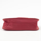 Prada Logo Nylon Hand Bag Shoulder Bag Pouch Purse Red