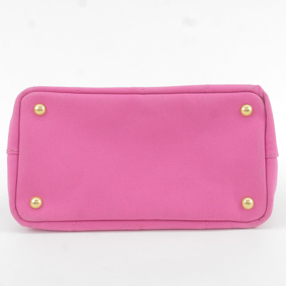 Prada Canapa Mini Canvas Tote Bag Pink BN2439