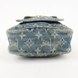Louis Vuitton Monogram Denim Camera Bag Shoulder Bag Blue M95348