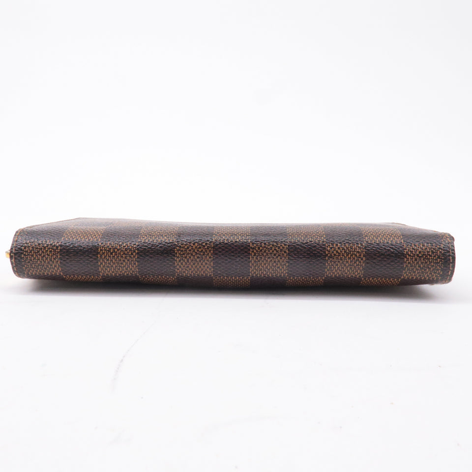 Louis Vuitton Damier Zippy Wallet Long Wallet Brown N60015