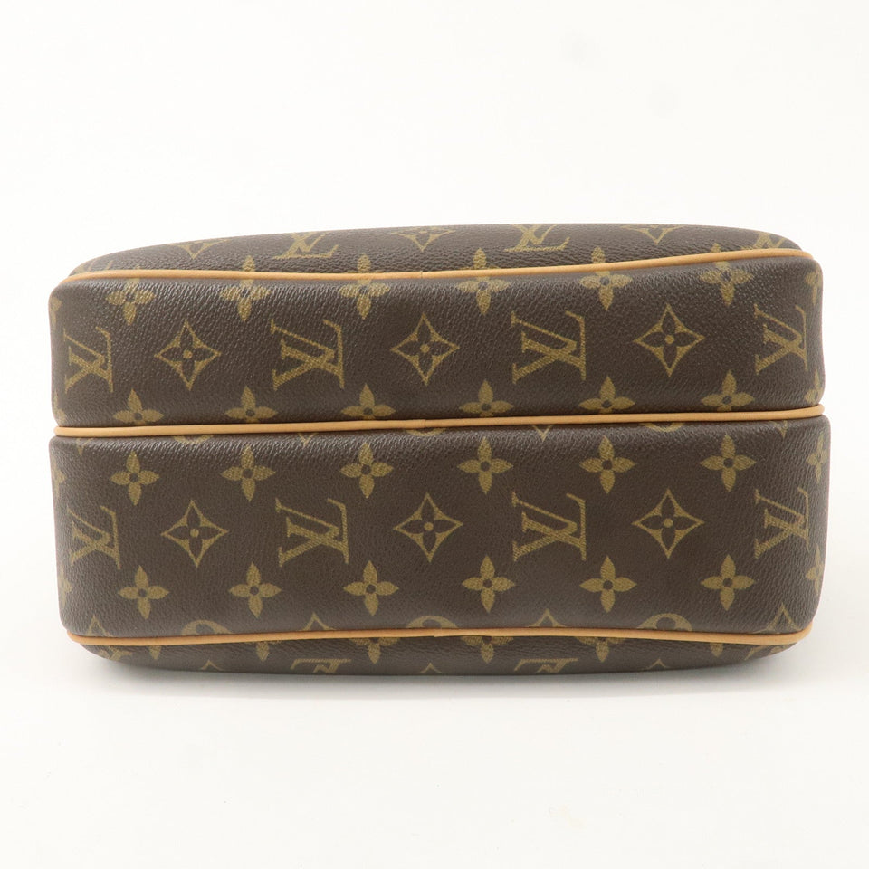 Louis Vuitton Monogram Reporter PM Shoulder Bag Brown M45254
