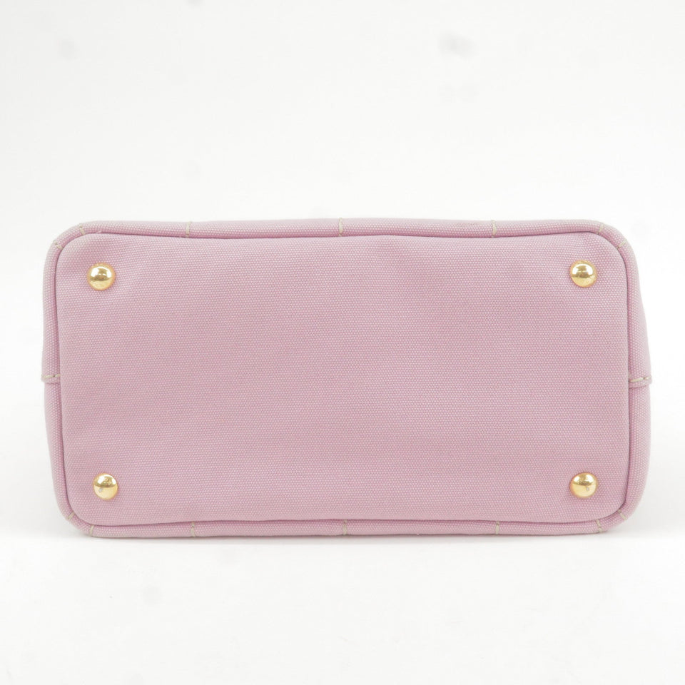 Prada Canapa Mini Canvas 2Way Bag Shoulder Bag Lavender 1BG439