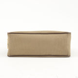 Prada Logo Jacquard Leather Shoulder Bag Beige Brown 1BH089