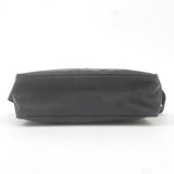 Prada Logo Nylon Leather Shoulder Bag Crossbody Bag Black 1BC167