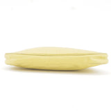 Prada Logo Nylon Leather Chain Shoulder Bag Yellow BR0104