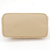 Prada Nylon Leather Shoulder Bag Hand Bag Pouch Beige Black