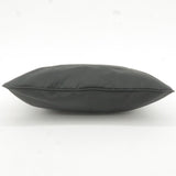 Prada Logo Nylon Leather Shoulder Bag Black Detachable Strap