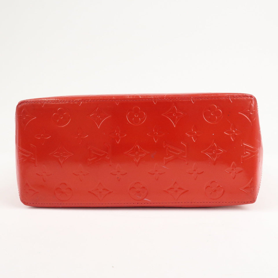 Louis Vuitton Monogram Vernis Lead MM Tote Bag Rouge M91086