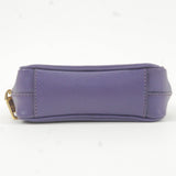 Prada Logo Leather Mini Shoulder Bag 2Way Bag Pouch Purple