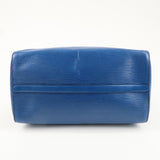 Louis Vuitton Epi Speedy 30 Hand Boston Bag Toledo Blue M43005