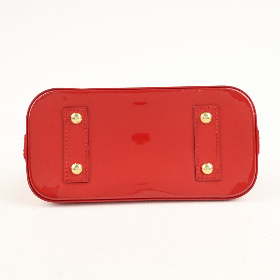 Louis Vuitton Monogram Vernis Alma BB Cerise Shoulder Bag M90174