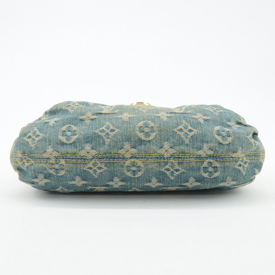 Louis Vuitton Monogram Denim Mini Pleaty Shoulder Bag M95050