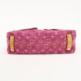 Louis Vuitton Monogram Denim Baggy PM Shoulder Bag Fuchsia M95212