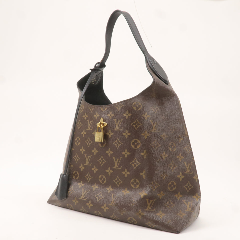 Louis Vuitton Monogram Flower Hobo Shoulder Bag Brown M43545