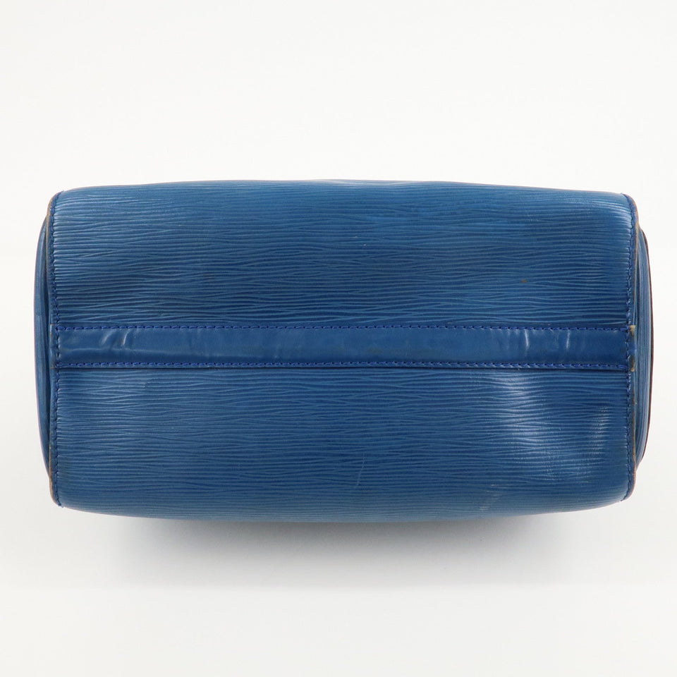 Louis Vuitton Epi Speedy 25 Hand Boston Bag Blue M43015