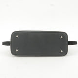 BURBERRY Nova Plaid Canvas Leather Shoulder Bag Beige Black