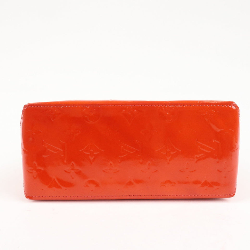 Louis Vuitton Monogram Vernis Lead PM Hand Bag Rouge M91088