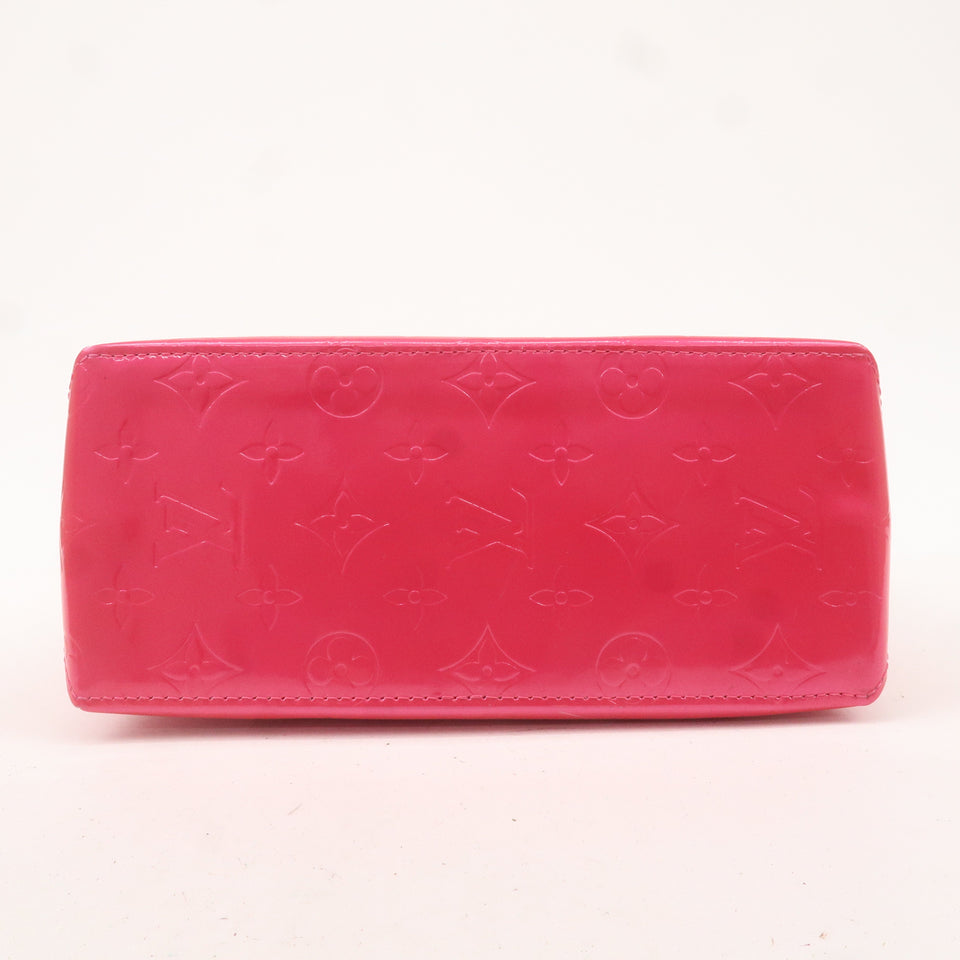 Louis Vuitton Monogram Vernis Lead PM Hand Bag Fuchsia Pink M91221