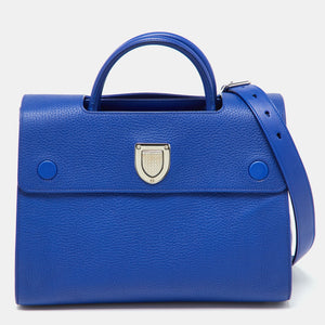 Dior Blue Leather Medium Diorever Tote