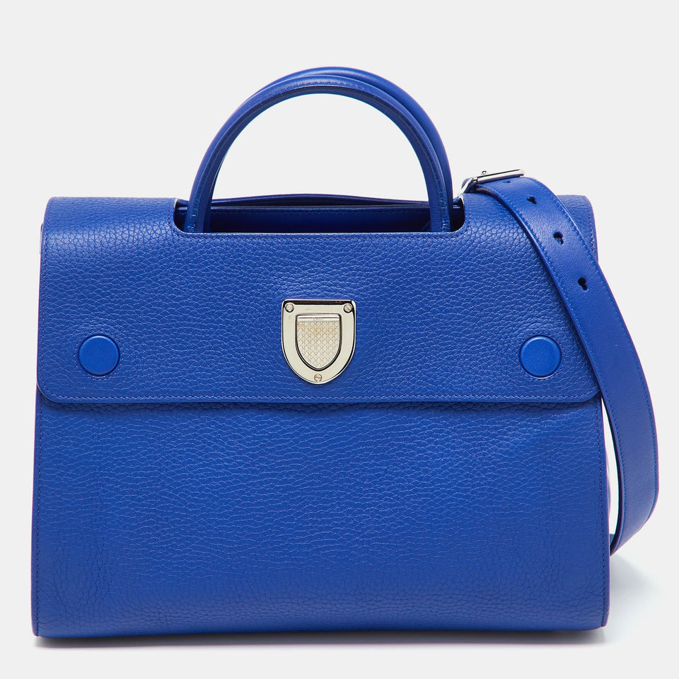 Dior Blue Leather Medium Diorever Tote