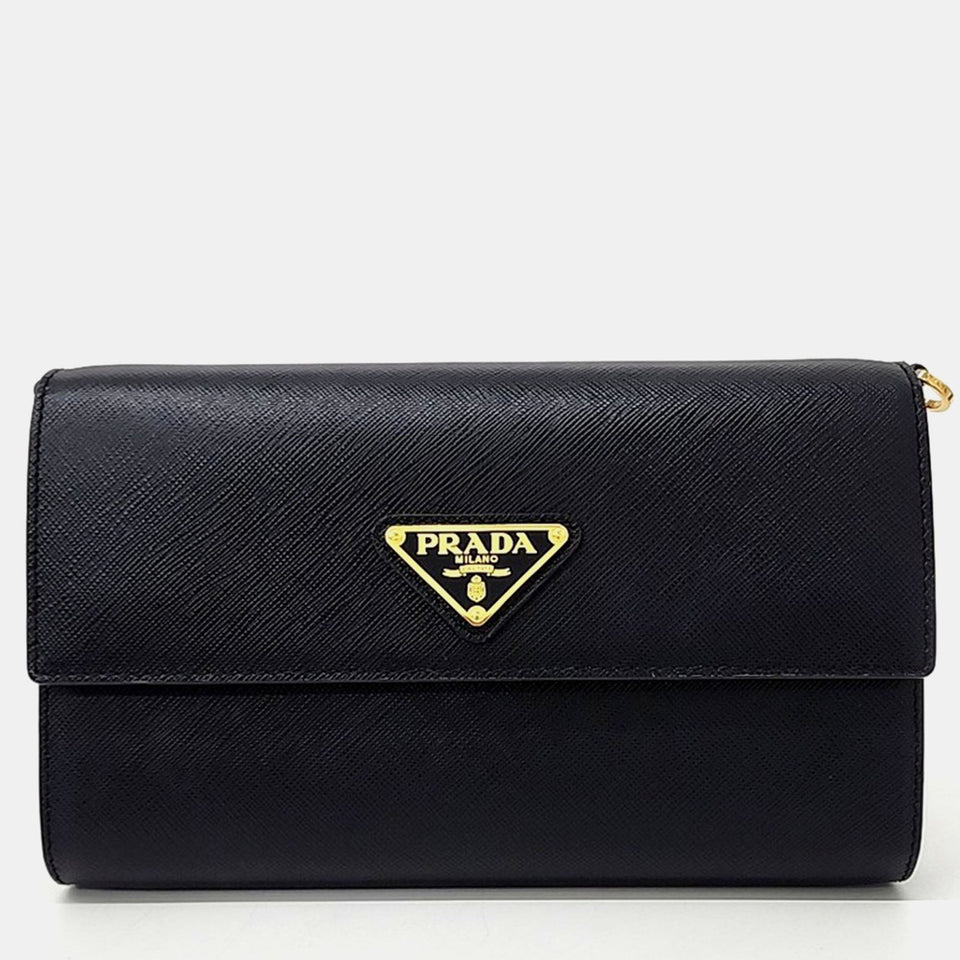 Saffiano Clutch and Crossbody Bag