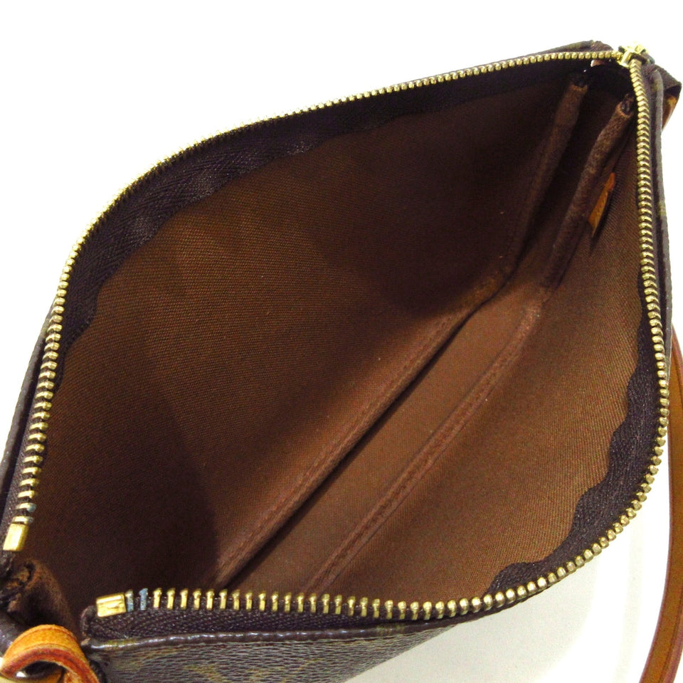 Louis Vuitton Pochette Accessoire  Canvas Clutch Bag