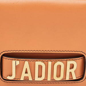Dior Deep Orange Leather J'adior Flap Chain Shoulder Bag