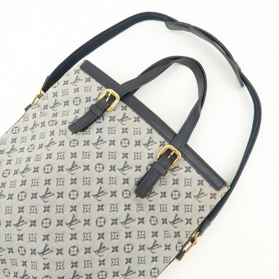 Louis Vuitton Monogram Mini Francoise Shoulder Bag Blue M92208