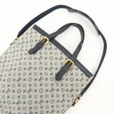Louis Vuitton Monogram Mini Francoise Shoulder Bag Blue M92208