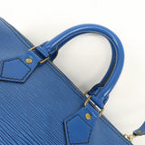 Louis Vuitton Epi Speedy 25 Hand Bag Boston Bag Blue M43015