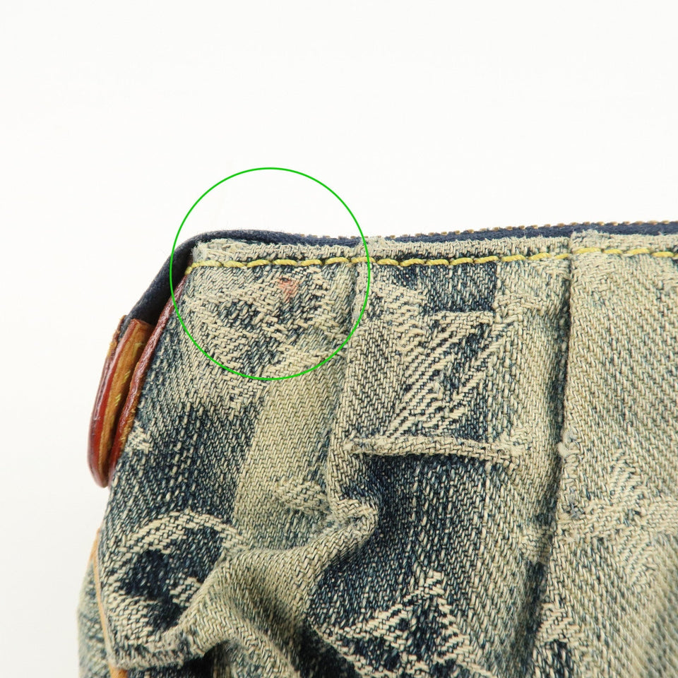 Louis Vuitton Monogram Denim Trousse Raye Pouch Blue M95335