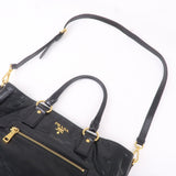 Prada Leather 2WAY Bag Shoulder Bag Hand Bag Black BN2151