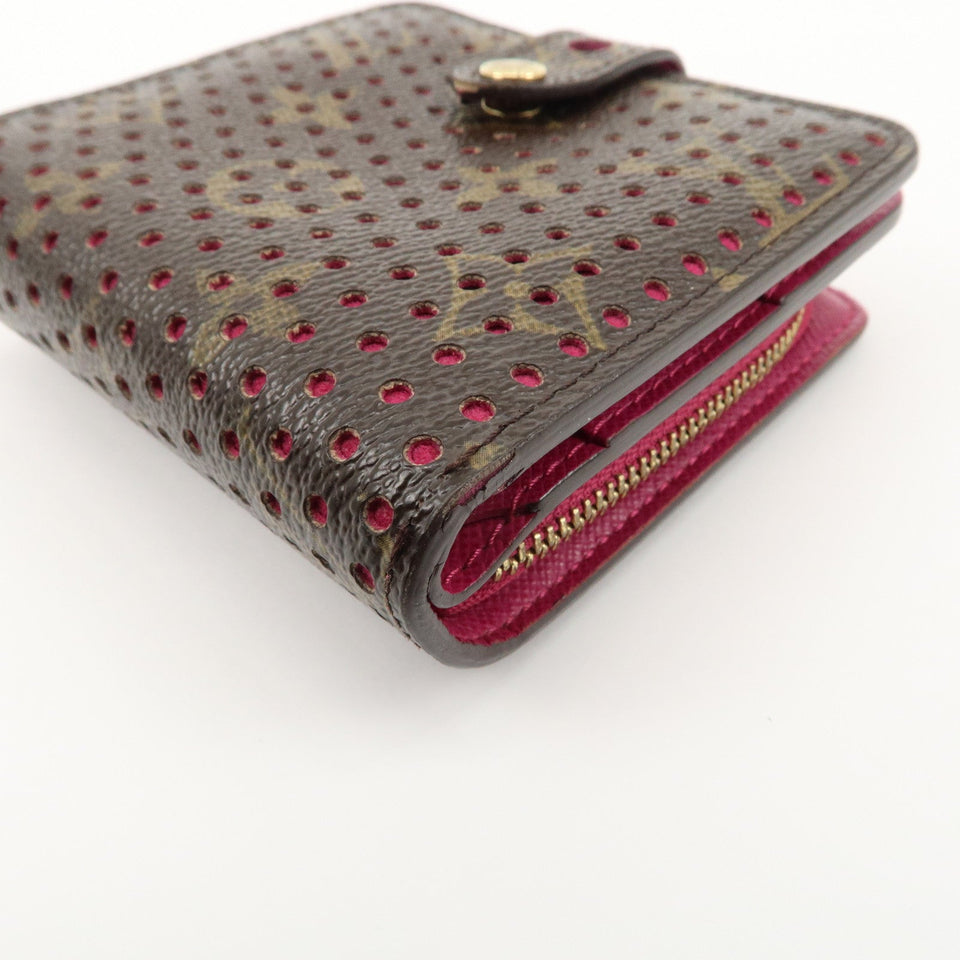 Louis Vuitton Monogram Perfor Compact Zip Wallet Fuchsia M95188