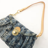 Louis Vuitton Monogram Denim Mini Pleaty Raye Shoulder Bag M95333