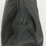 Prada Set of 3 Logo Nylon Cosmetic Pouch Clutch Bag NERO Black