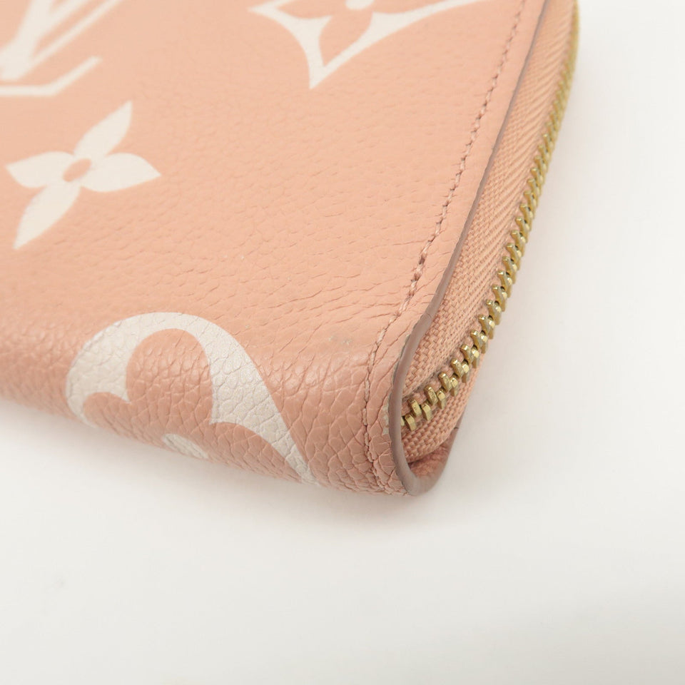 Louis Vuitton Monogram Empreinte Bicolor Zippy Wallet Rose M81645