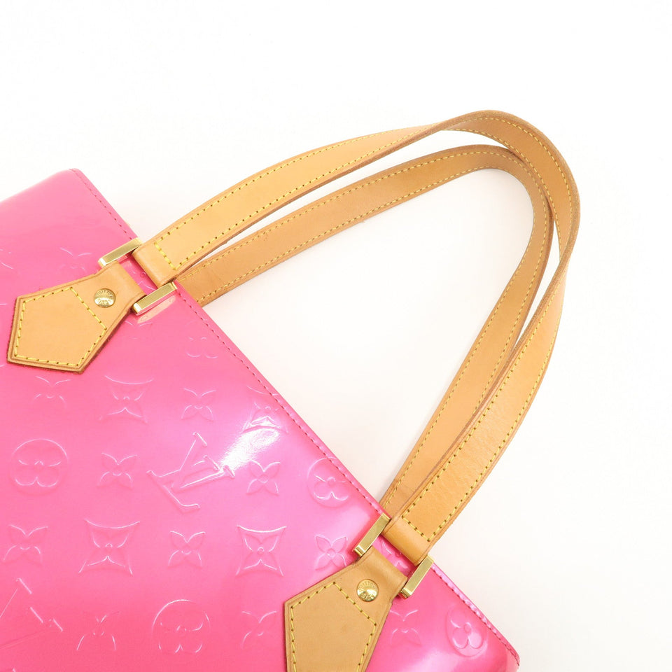 Louis Vuitton Monogram Vernis Houston Tote Bag Fuchsia Pink M91219