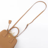 Prada Logo Leather 2Way Bag Hand Bag Shoulder Bag Brown