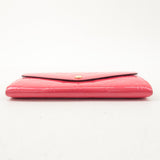 Louis Vuitton Monogram Vernis Portefeuille Sarah Hot Pink M90313