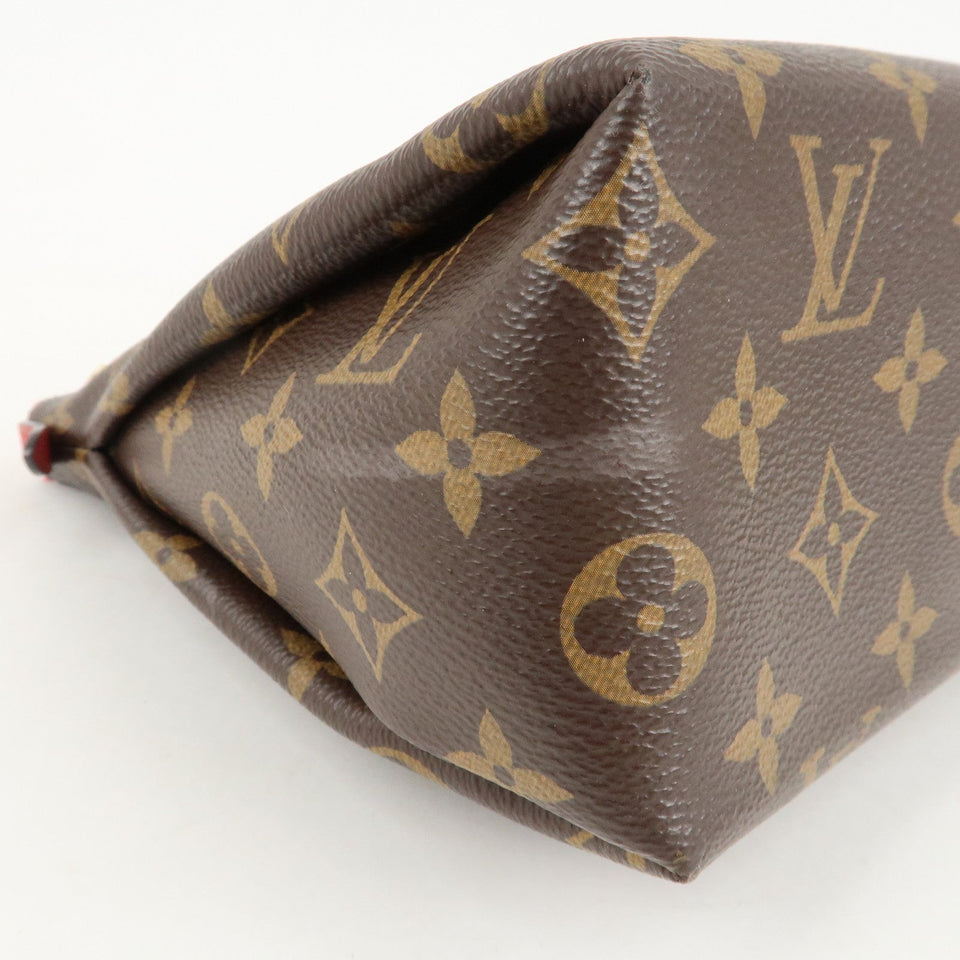 Louis Vuitton Monogram Pallas Beauty Case Brown Red M64123