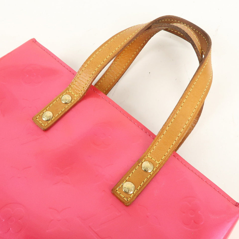 Louis Vuitton Monogram Vernis Lead PM Hand Bag Fuchsia Pink M91221