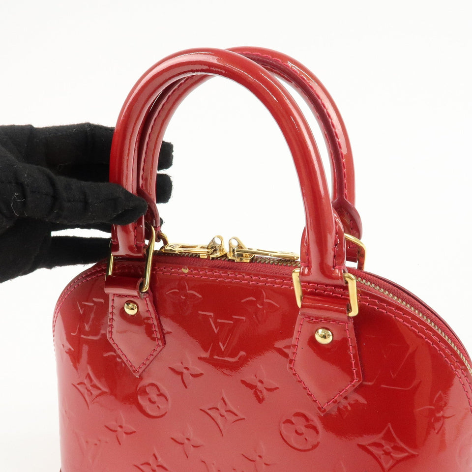 Louis Vuitton Monogram Vernis Alma BB Cerise Hand Bag M90174