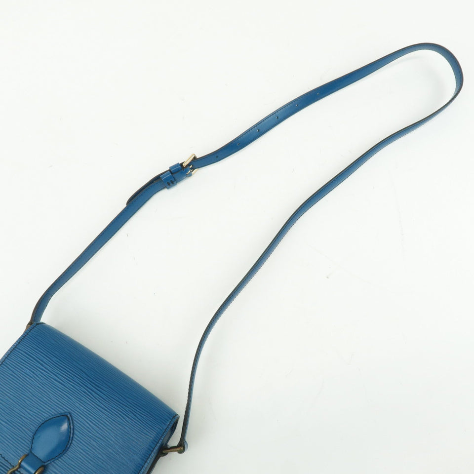 Louis Vuitton Epi Mini Saint Cloud Shoulder Bag Blue M52215